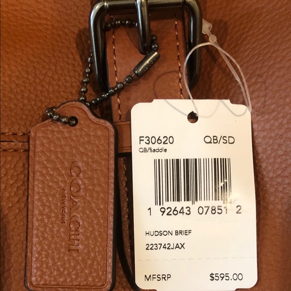 NWT Authentic Coach Hudson Briefcase - Picture 7 of 7